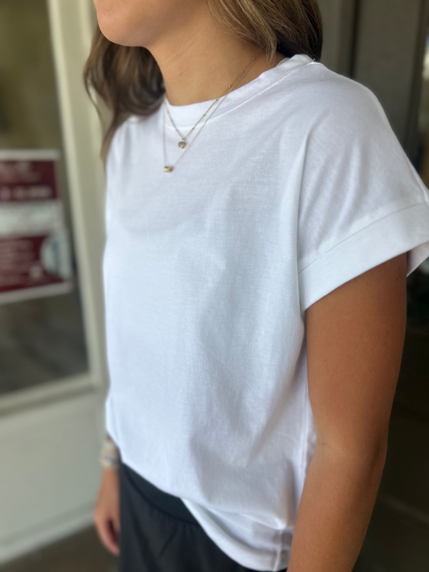Cotton Tee in White
