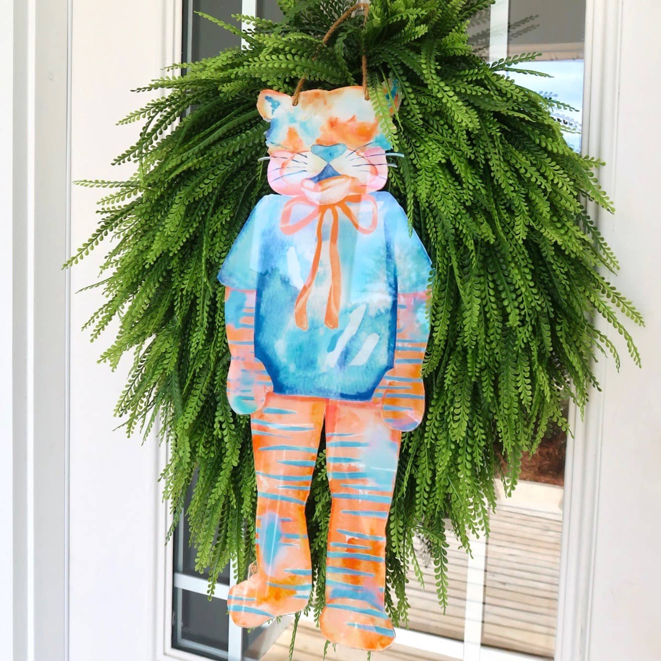 Acrylic Tiger Stripes Door Hanger