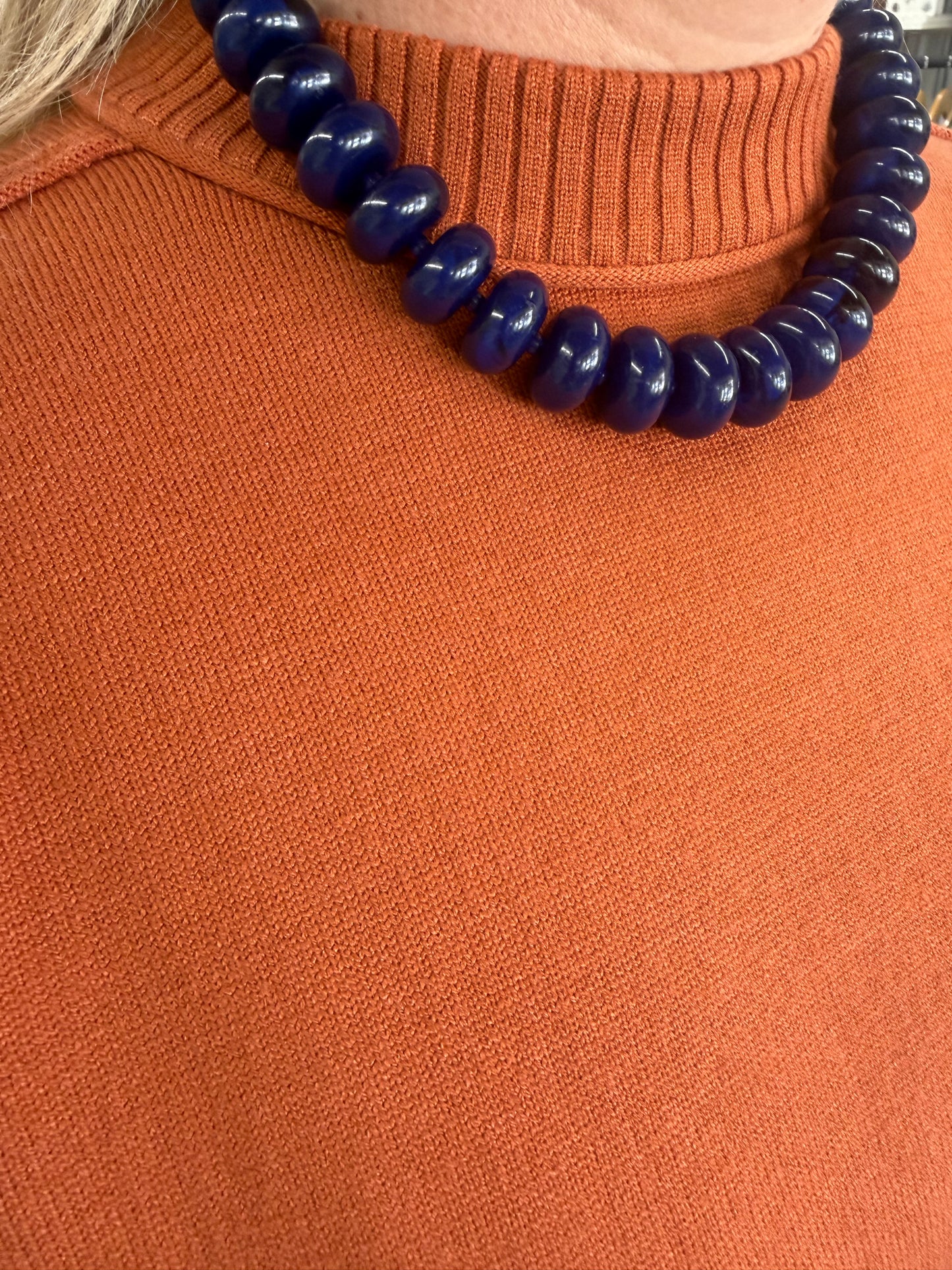 Candy Necklace in Navy