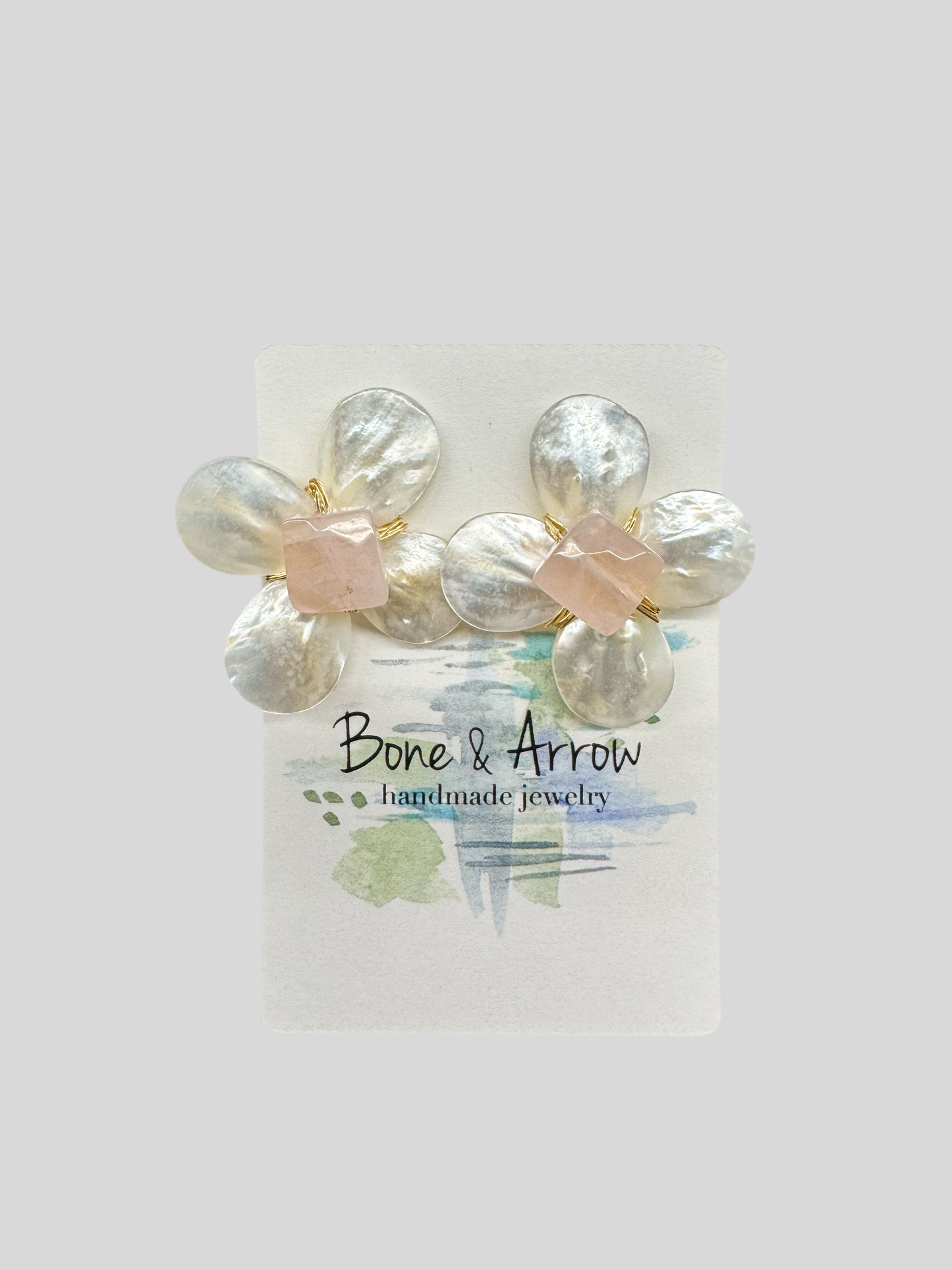 Flower Pearls Pink Quartz
