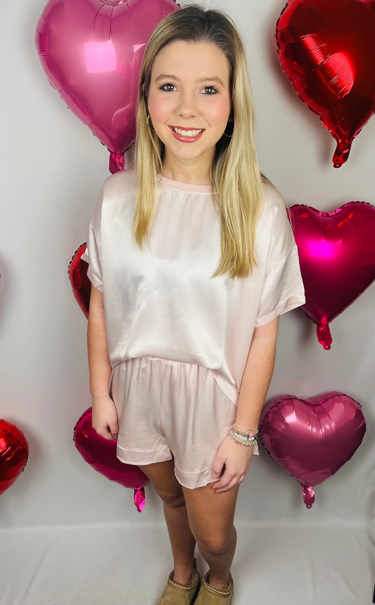 PJ Harlow Kennedy Blush Top