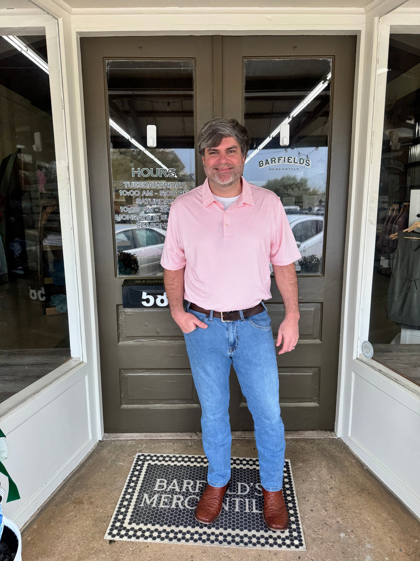 Heather Madison Stripe Polo
