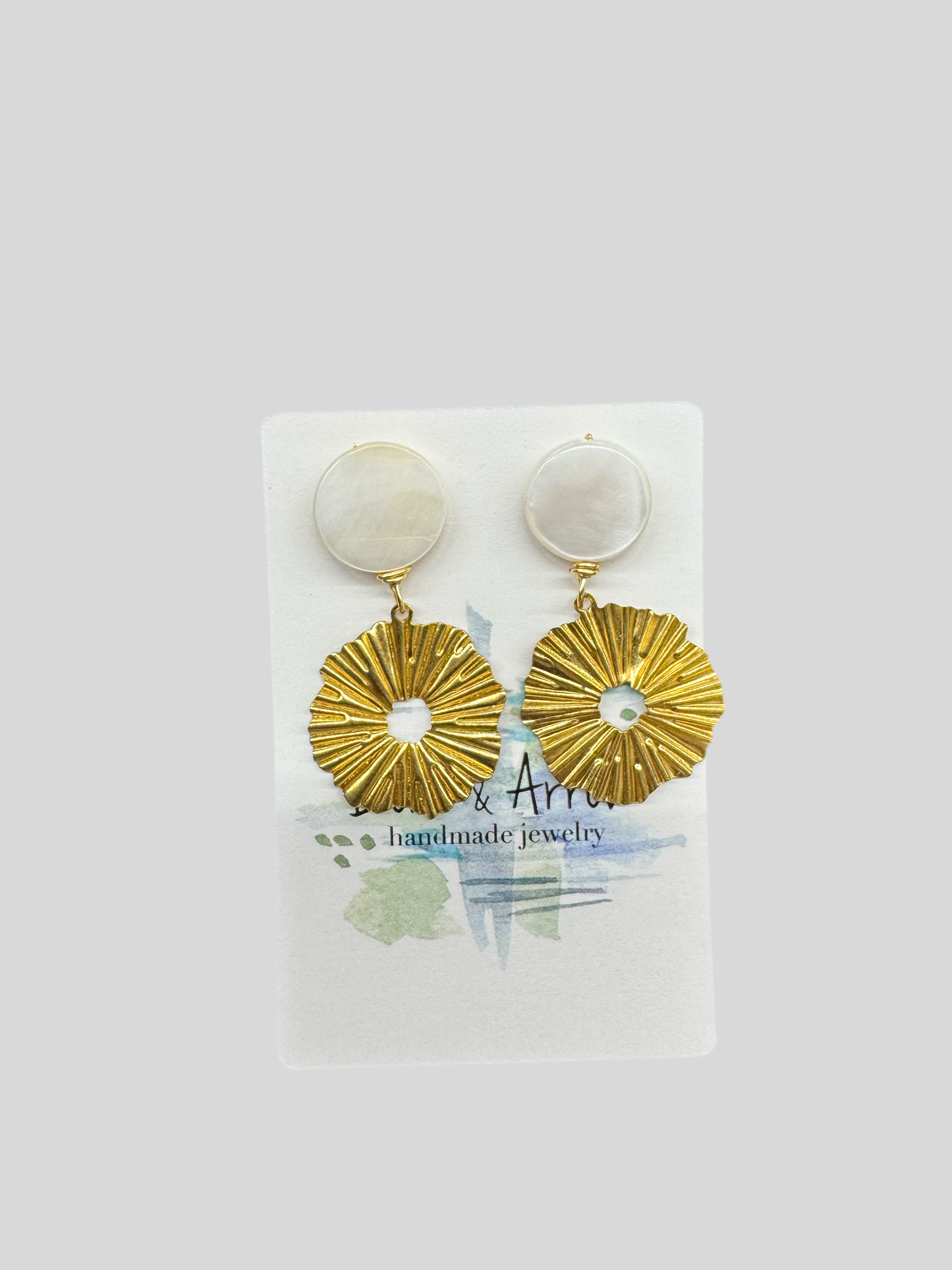 Pearl Sunbursts Earrings