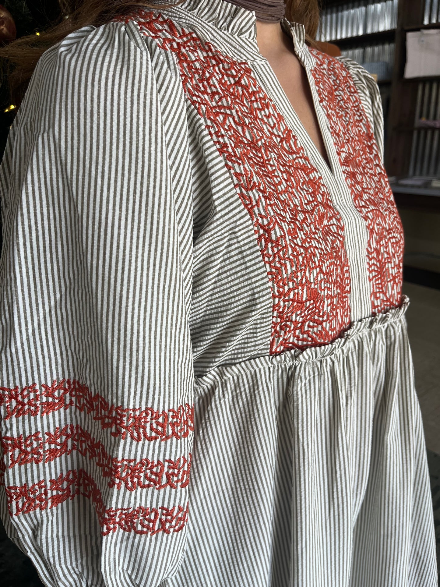 The Olive Grove Midi Dress