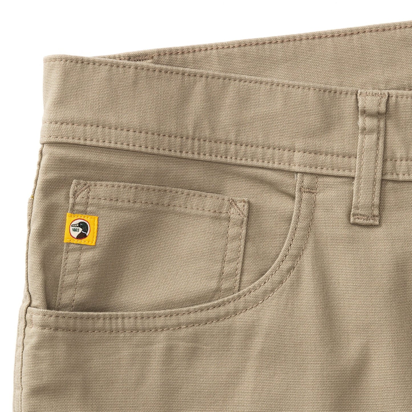 Pinpoint Canvas Five-Pocket Pant in Khaki