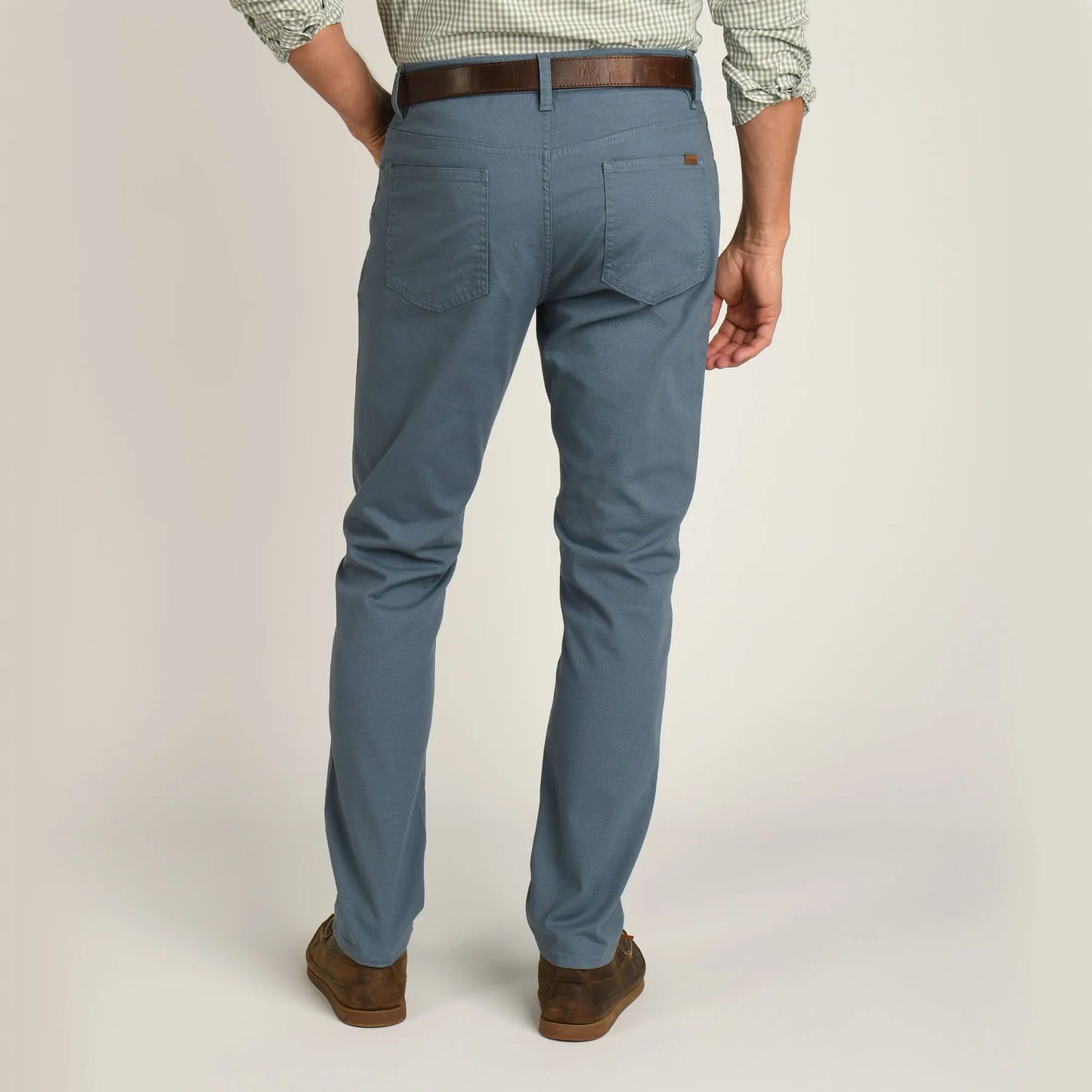 Pinpoint Canvas Five-Pocket Pant in Vintage Blue