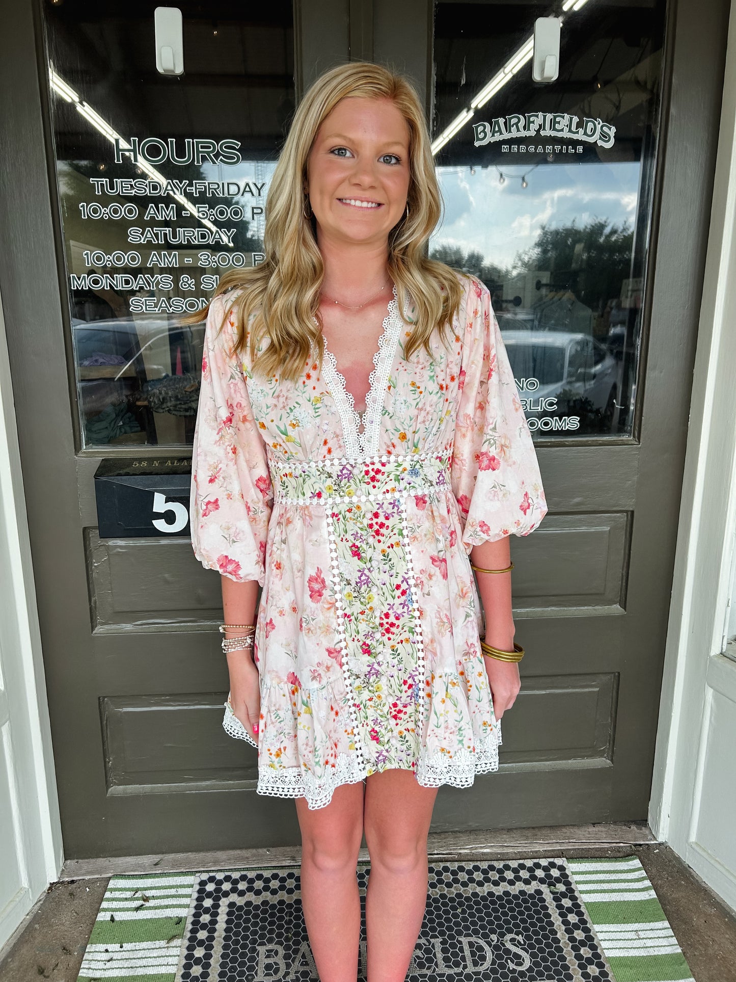 Meadow Blooms Mini Dress