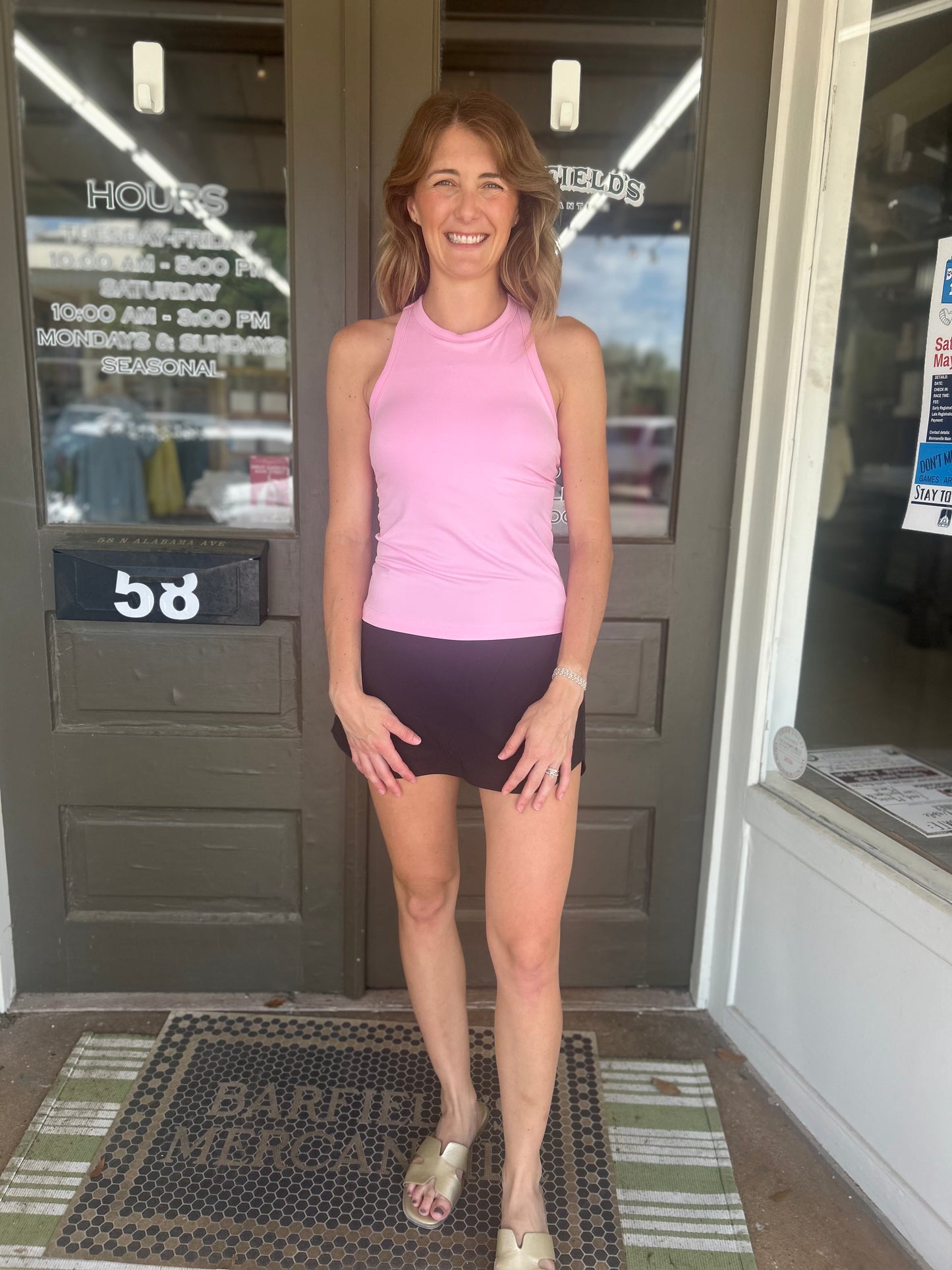 The CloudCore Tank in Sugar Pink