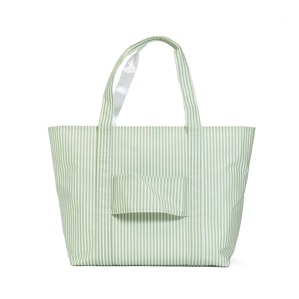 TRVL Jumbo Tote - Pimlico Stripe Sage