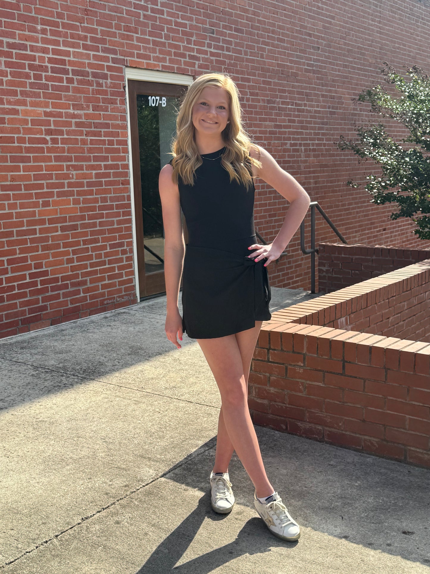 Blake Athletic Romper in Black