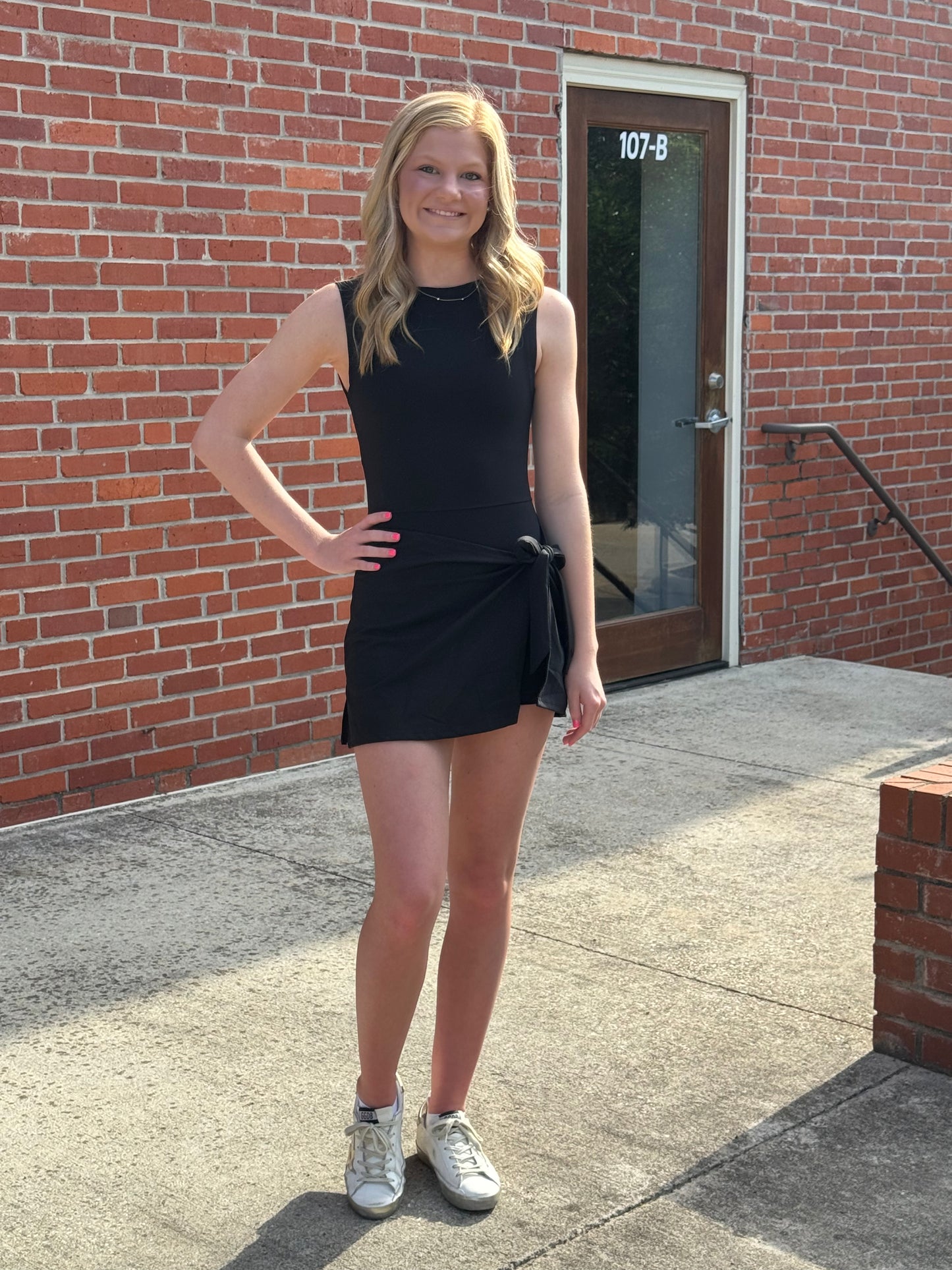 Blake Athletic Romper in Black