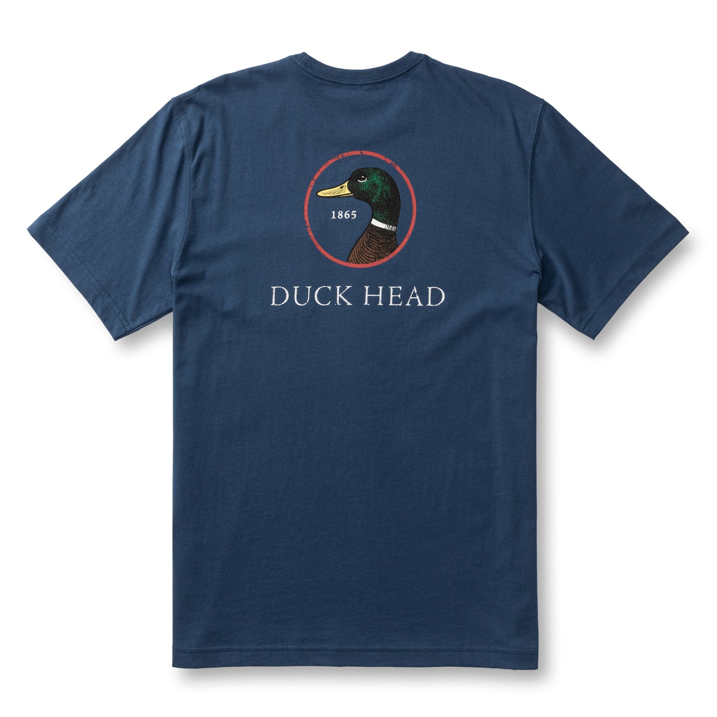 Duck Head Logo T-Shirt in Dark Indigo