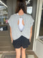 Emi Tee in Heathered Grey