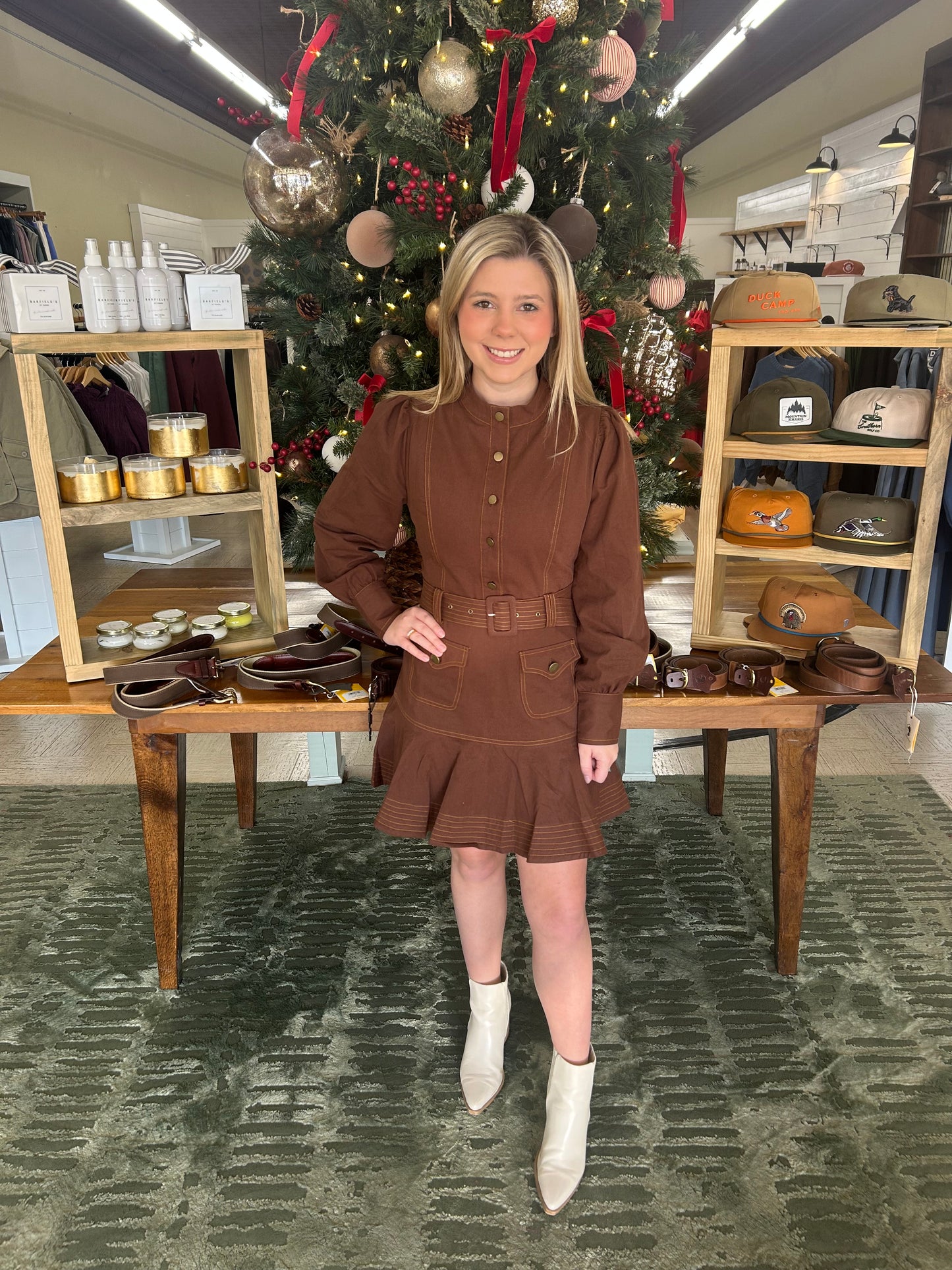 The Brixton Belted Mini Dress