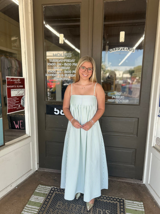 Seagrass Stripe Maxi Dress