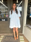 Sky Petals Mini Dress