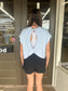 Emi Tee in Mist Blue