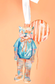 Tiger Stripes Acrylic Bottle Charm / Ornament