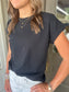 Cotton Tee in Black