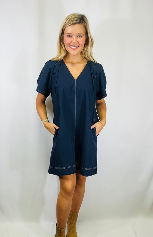 Contrast Stitch Dress