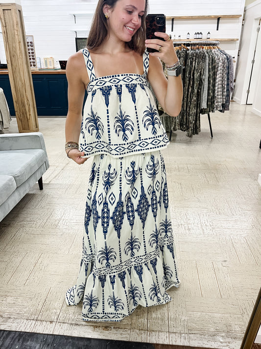 The Navy Palms Set