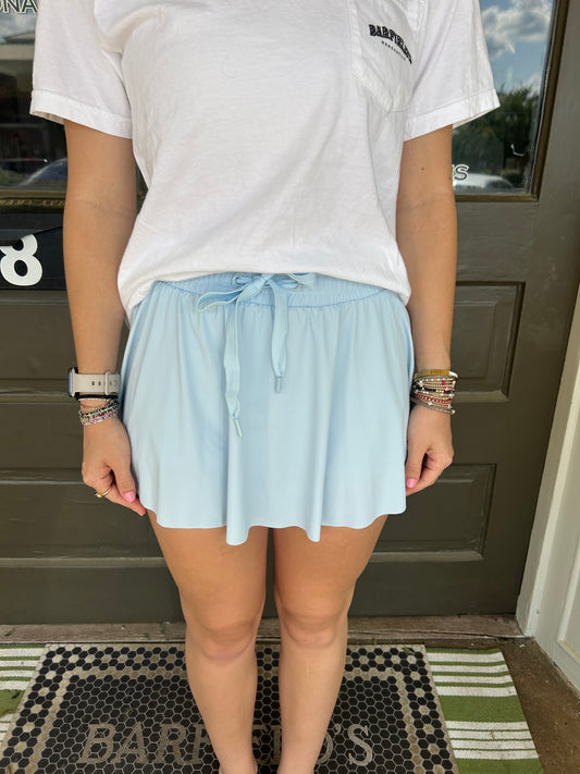 On Point Skort in Baby Blue