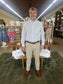 Duck Head Tolliver Plaid Cotton Cashmere Poplin Sport Shirt in Spruce Mist