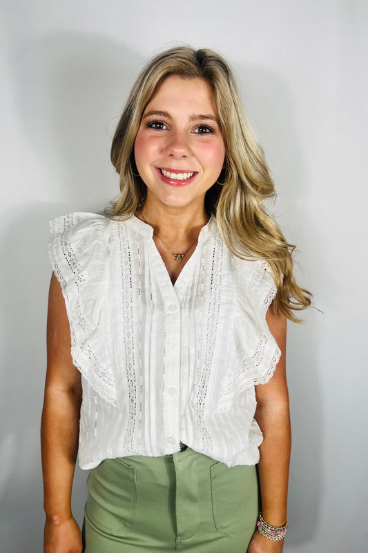 Tulum Lace Trim Top