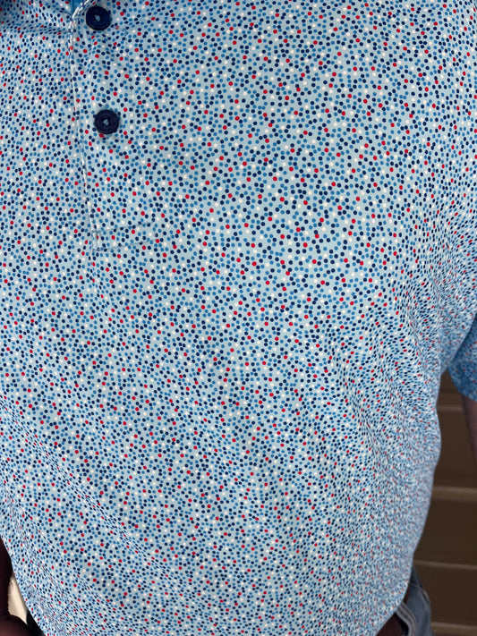 Confetti Printed Polo