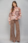 Paisley Funnel Neck Sweater