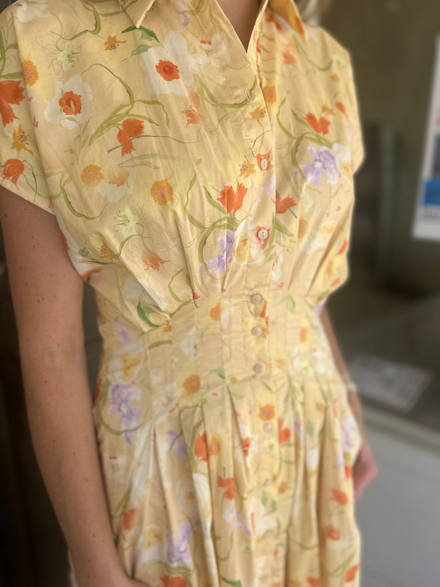 Marigold Garden Midi Dress