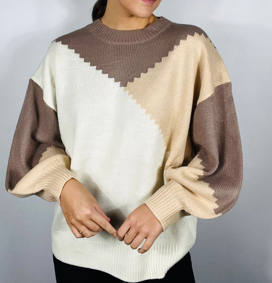 Color Block Sweater