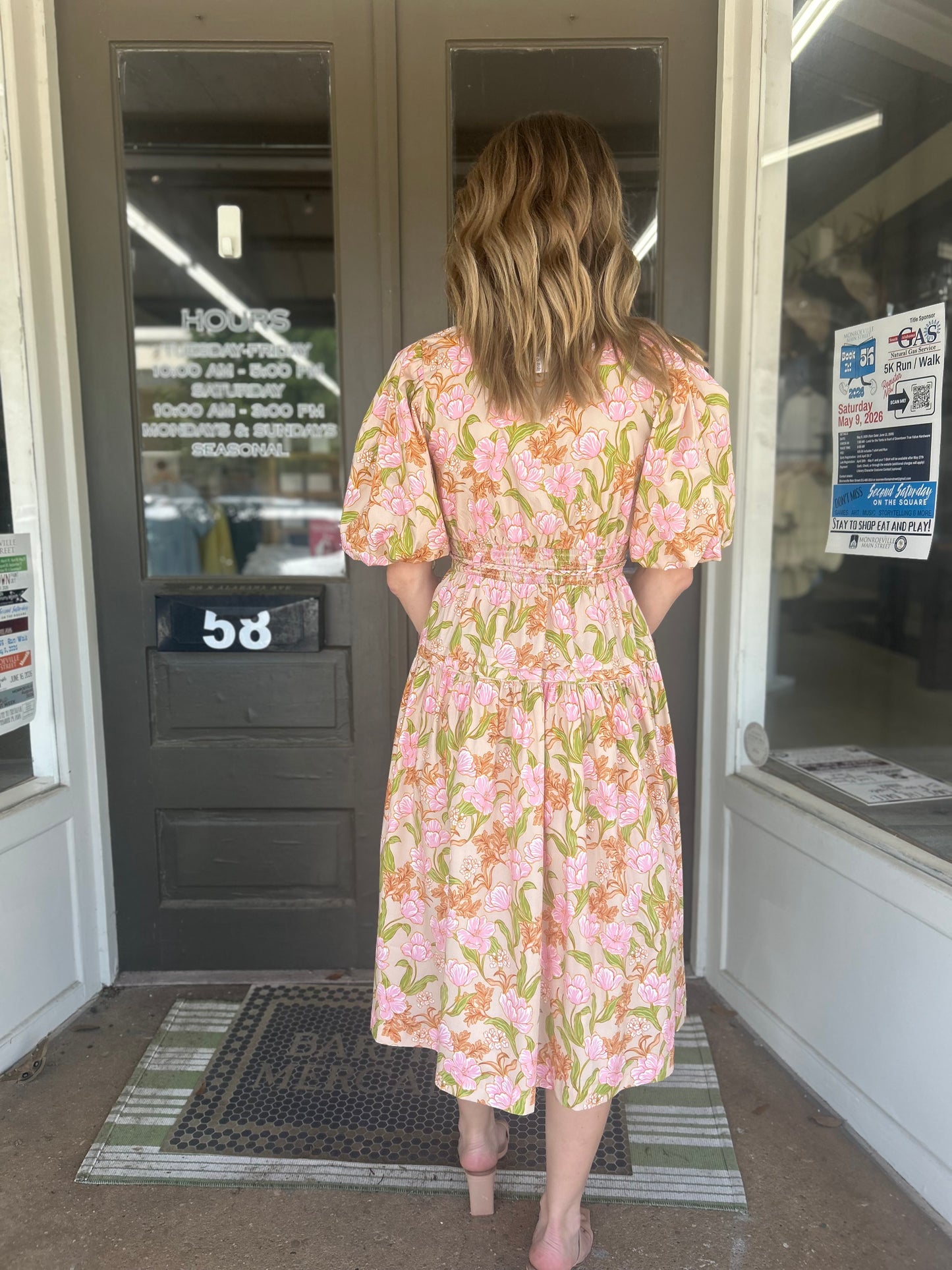 Meadow Bloom Midi Dress
