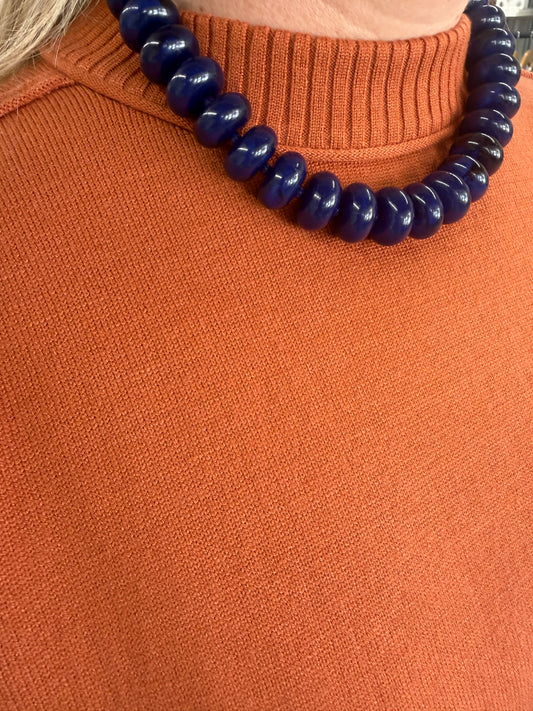 Candy Necklace in Navy
