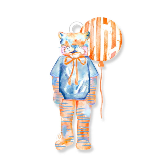 Tiger Stripes Acrylic Bottle Charm / Ornament