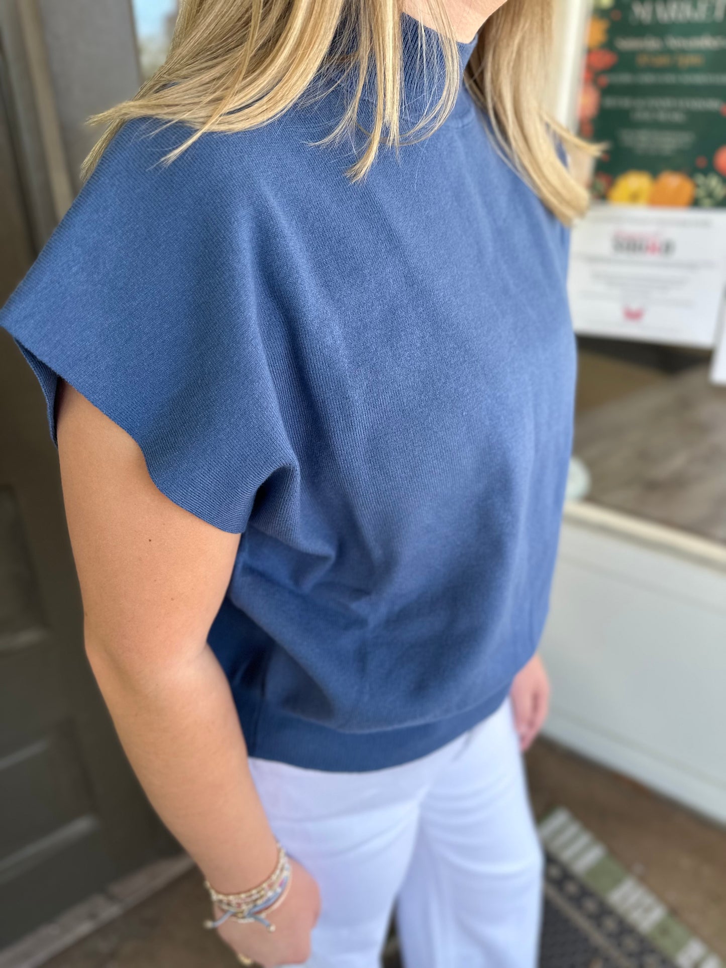 The Emerson Top in Denim