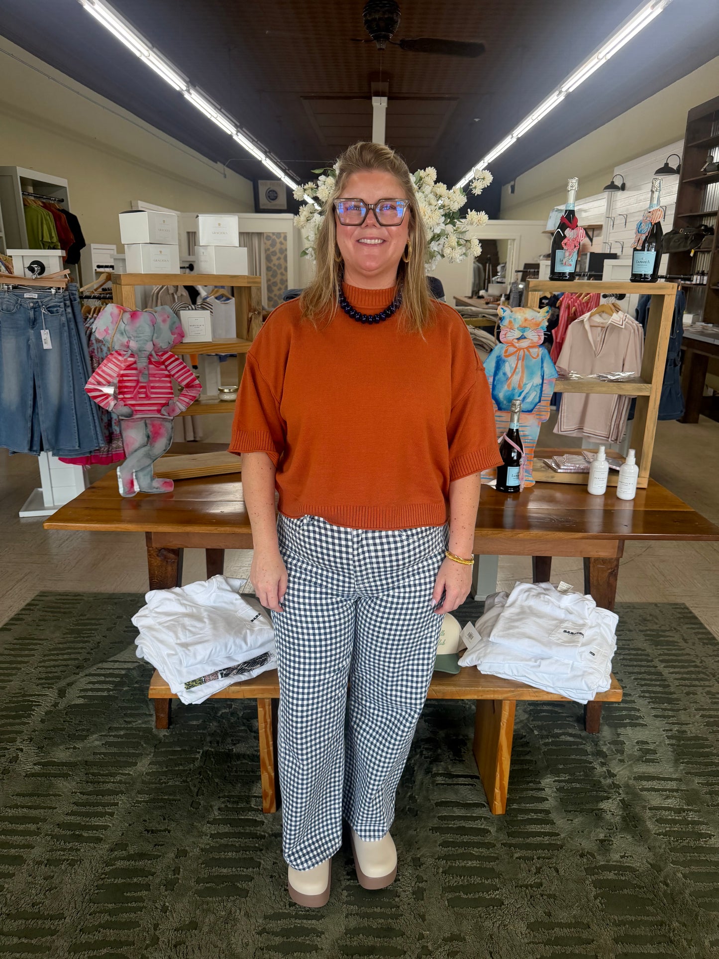 The Everyday Sweater in Orange