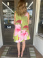 The Palm Garden Tie Neck Dress