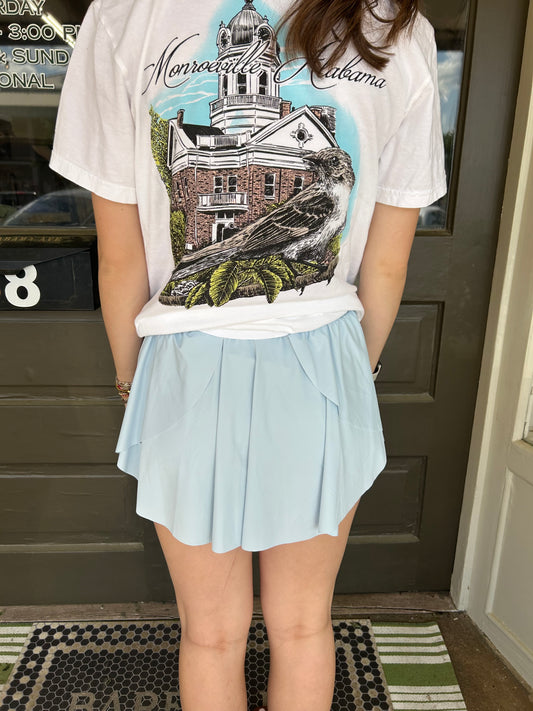 On Point Skort in Baby Blue
