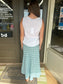 Polka Dot Linen Skirt - 100% Italian Linen (Heavenly)