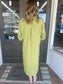 Linen Midi Shirt Dress - 100% Italian Linen (Pistachio)