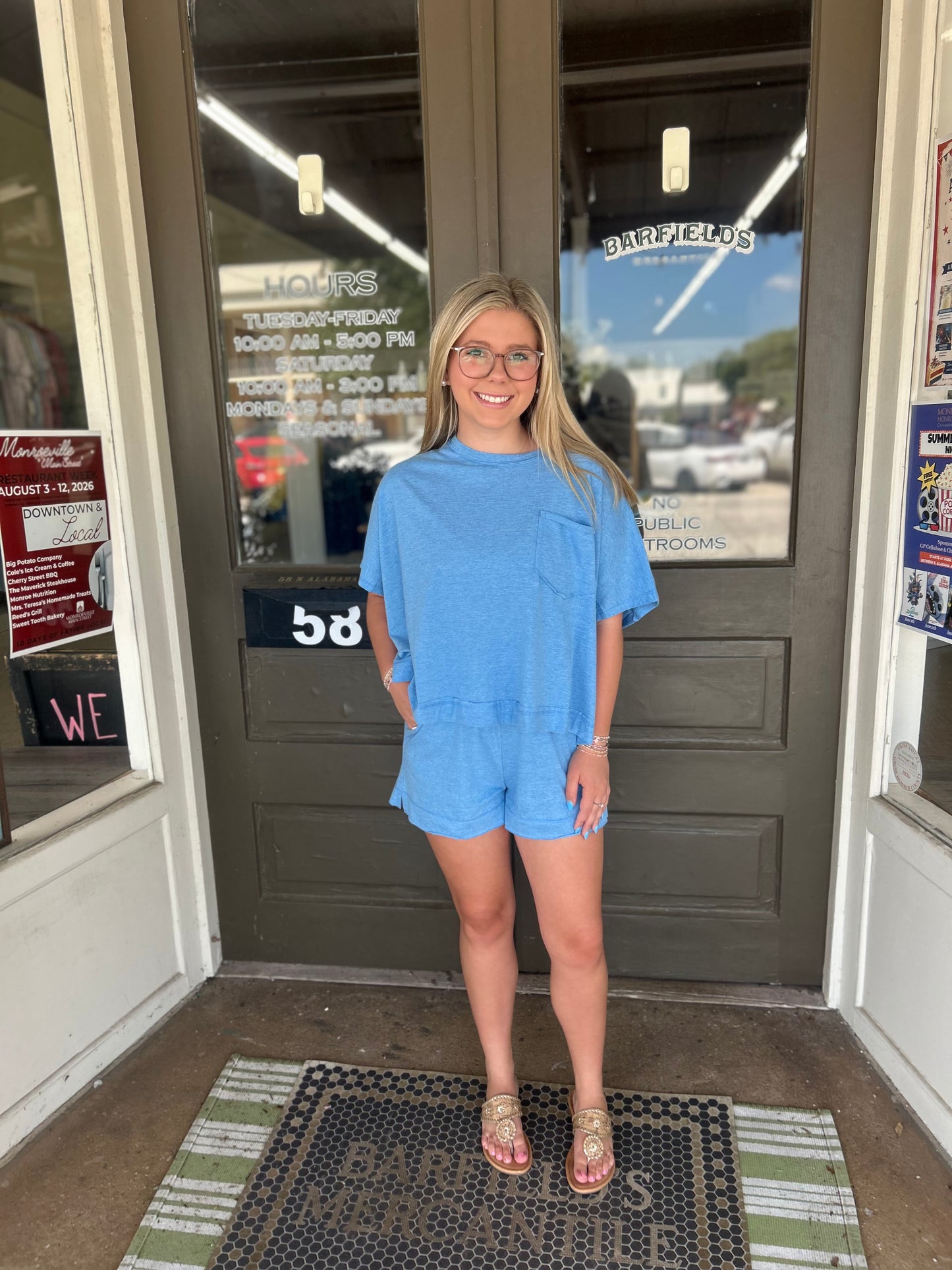 Palmer Set in Ocean Blue