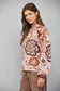 Paisley Funnel Neck Sweater