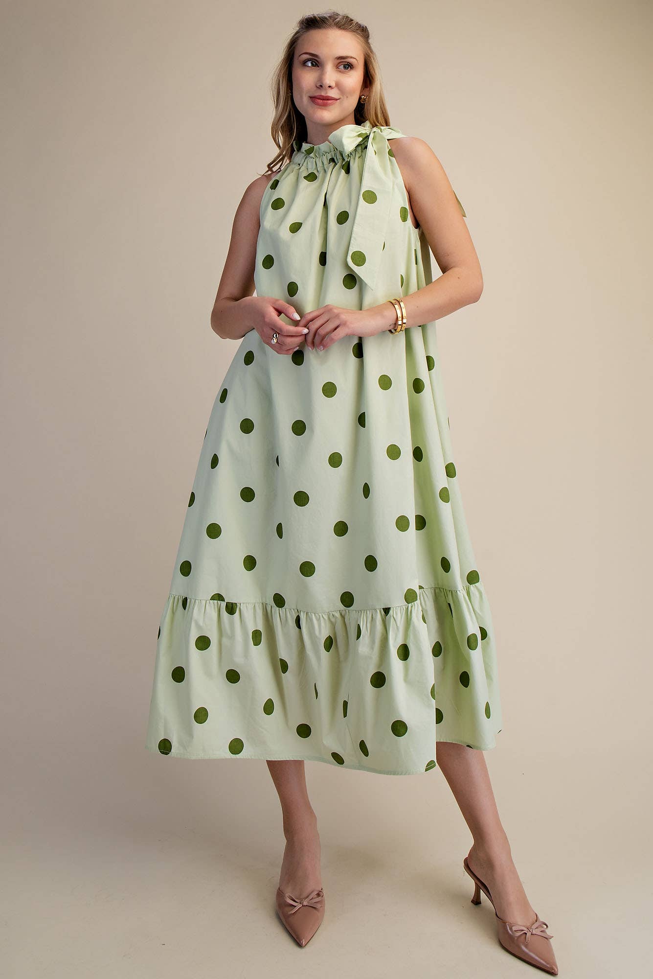 The Eloise Midi Dress in Sage