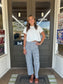 Lily Bubble Top in White