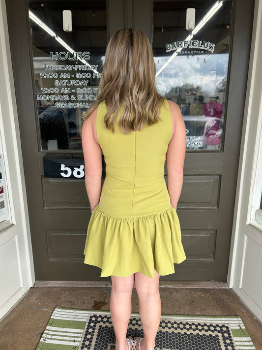 Greer Drop Waist Bow Dress