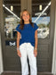 Cotton Tee in Navy