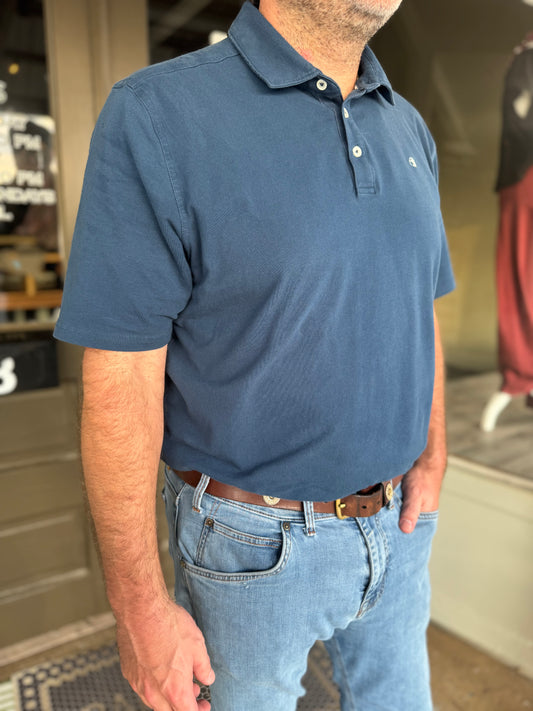 Hanover Pima Cotton Polo in Navy