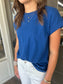 Cotton Tee in Navy