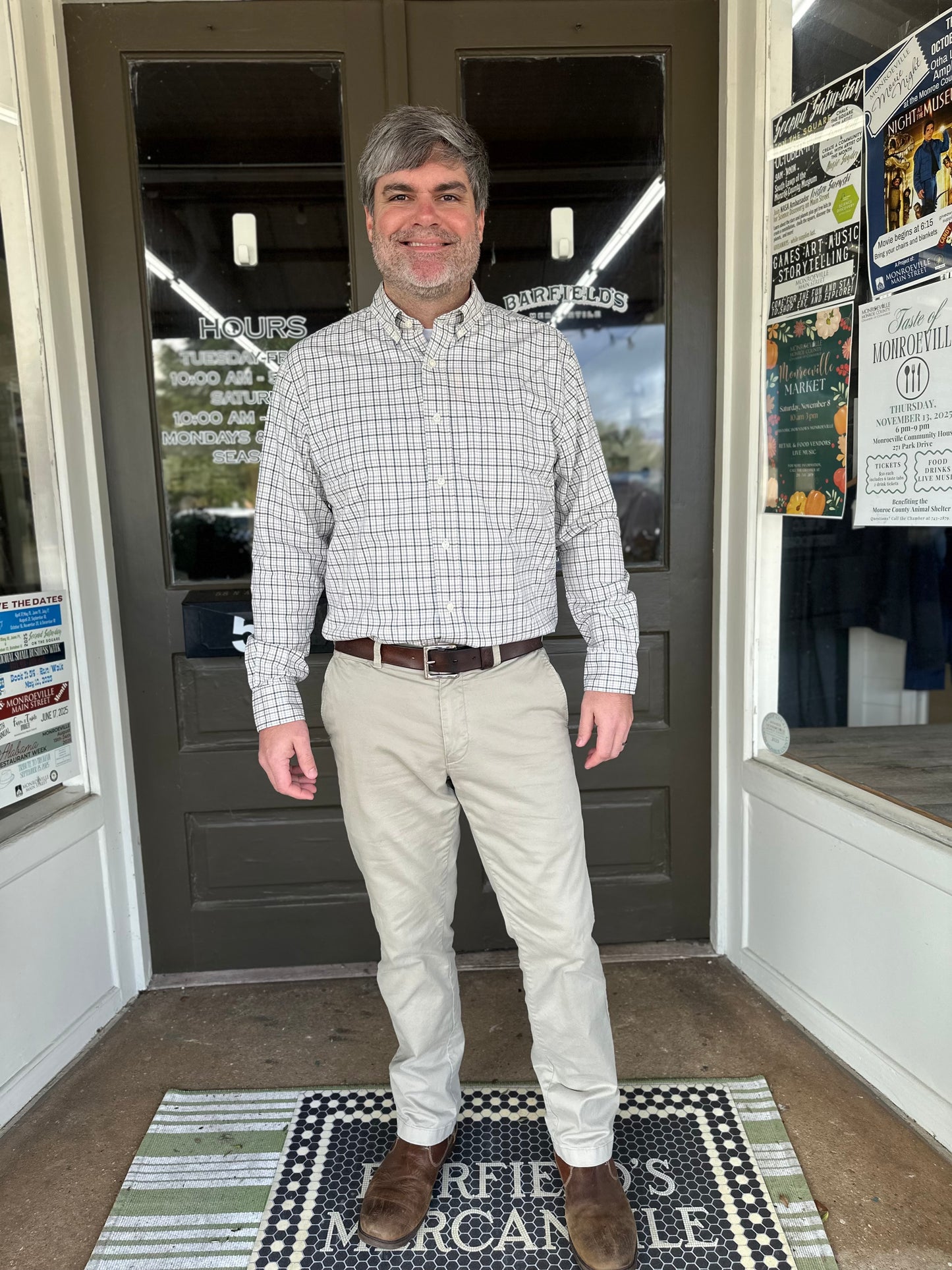 Cooper Plaid Cotton Twill Sport Shirt in Emerald Green
